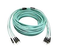 RGFDLJN 1-50m 4 core OM3 Armored fiber patchcords 4C SC LC FC ST UPC A LSZH waterproof 4 fibers optical fibre jumper FTTH 30M(5m 3pcs LC-LC)