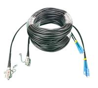 RGFDLJN 150-300m 2 core ODC-LC SC FC 5.0mm TPU single mode armored patch cord outdoor(300M,Square-SC)