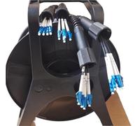 RGFDLJN 150m 2/4/6/8 core outdoor patch cord armored PCD310 reel waterproof single mode(ScA-scA,2C TPU with reel)