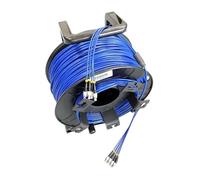 RGFDLJN 200m 4/6/8 cores armored patchcord with PCD310 reel singlemode LC SC FC A SM PVC DVI waterproof connector fiber optic jumper(Lc A-sc A,6C without drum)