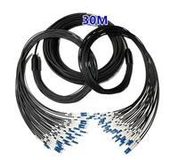 RGFDLJN 24C Armored Fiber optic Patch cord 30m 40m 50m LC SC FC AST TPU LSZH outdoor waterproof 24 cores 24 fibers jumper FTTH(30m LSZH FC-FC)
