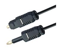 RGFDLJN 3.5mm Plug to Toslink Audio Cable Digital SPDIF Optical Fiber Cord Gold Plated(1.5m)