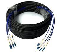 RGFDLJN 50m Armored Optical Cable,Single-mode,2C,4C,6-core,8-core,12-core,Outdoor,Hard Not Soft Fiber Optic Cable,Out Dia 6mm(4-core 4LC-4LC 50m)