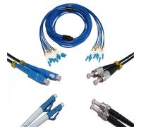 RGFDLJN 8 core Armored fiber patchcord 1-50M SM blue 8C SC LC FC ST A singlemode 8 fibers optical jumper cable ftth 20M30M40M(30m 1pc LC-LC)