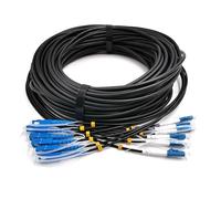 RGFDLJN Armored fiber patchcord 6 core 350-500M 6C SC LC FC ST A Singlemode 6 fibers optical jumper cable 400M450M(400m LSZH SC-SC)