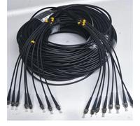 RGFDLJN Armored fiber patchcord LSZH 8 core 1-50M 10m SM black 8C SC LC FC ST A singlemode 8 fibers optical jumper cable 20M 30M 40M(3m 3pcs LC-LC)