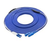 RGFDLJN Armored Fiber Waterproof Jumper, Fiber Optic Patch Cord, Mouse-Proof, Single Mode, 2 Cores, 150m,200m, 3.0mm(LC-LC 200 Meters)