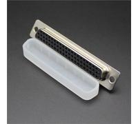 RGFDLJN DB62 PIN dust cover 100pcs three row male VGA pin connector D-sub anti anti oxidation plug protective cap(Female)