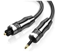 RGFDLJN Digital Toslink to Mini Toslink Cable 3.5mm SPDIF Optical Fiber Cable 3.5 to Optical Audio Cable Adapter5m 10m(Spdif optical cable,3-m)