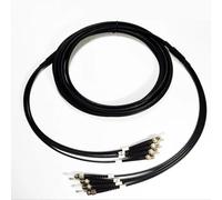 RGFDLJN Fiber optic Patchcord Armored ST-ST 4C 10m-200m Singlemode 5mm LSZH TPU 4 cores 100m 150m 120m 50m ST UPC optical jumper outdoor(Ask us-customized)