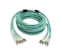 RGFDLJN Multimode OM3 Fiber Optic Jumper LSZH Armored 6 Core MM Fiber Optic Jumper Anti-mouse Bite LC To SC-FC-ST,3-m,5m,10m,customized(LC-LC 3m)