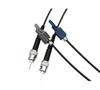 RGFDLJN POF Patchcord with Inner Hole Metal ferrule Plastic Optical Fiber 2.2mm Jacket 1mm Core 1000um ST-HFBR-4503 4513 3pcs(1Mtr ST-4513)