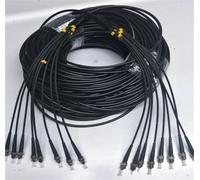 RGFDLJN TPU Armored fiber patchcord 8 core 1-50M 10m SM black 8C SC LC FC ST A singlemode 8 fibers optical jumper cable 20M 30M 40M(10m 1pc SC-SC)