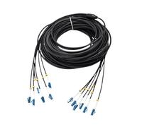 RGFDLJN TPU Armored Optical Cable,LC UPC,SC UPC,soft Patch Cord,Single-mode, 2/4/6/8 Cores, with Protective Cover,60m,80m,100m,120m(8-core 8LC-8LC 100m)