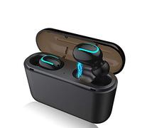RGFITNESS Bluetooth Running Headphones. IPX5 Sweatproof Workout Headphones w/Mic HD Stereo Sport Earphones for iPhone, android, Garmin, MP3 Player Fitness Trackers,Black-two