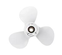 RGIMATVEX Compatible With YAMA 20-30HP 664-45945-00-EL 9 7/8 x 10 1/2 Outboard Propeller Aluminum Alloy White 3 Blades 10 Spline Tooth R Rotation