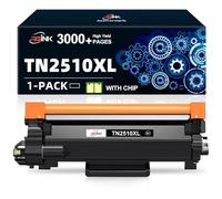 RGiNK TN2510XL TN2510 Toner Cartridge-3000 Pages, TN-2510XL Compatible with Brother TN-2510 for Brother HL-L2400DW L2400DWE L2445DW MFC-L2800DW L2835DW L2860DW DCP-L2620DW L2627DW L2660DW-1 Black