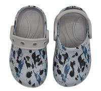 RGJ Kids Grey Camo Clogs (Grey Camouflage, UK Footwear Size System, Little Kid, Numeric Range, Medium, 8, 9)