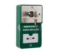 RGL DU-KS/2 Combined Dual Unit - Latching key switch and Emergency Door Release Button (Call Point) with Resettable Plastic Window Momentary On/Off operation