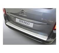 RGM ABS Rear bumper protector compatible with Citroën Berlingo Multispace / Peugeot Rifter / Opel Combo Tour (MPV) 2018- Silver 'Ribbed'