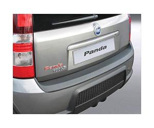 RGM ABS Rear bumper protector compatible with Fiat Panda 100HP 3 doors 2006-2012 Black