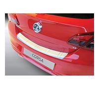 RGM ABS Rear bumper protector compatible with Opel Corsa E 3/5 doors 2015-2019 Black 'Ribbed'