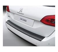 RGM ABS Rear Bumper Protector Compatible with Peugeot 308 SW 5/2014 - Black