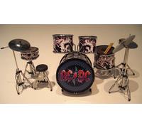 RGM301 Angus Young ACDC Miniature Drum Kit Rock Guitar Miniatures