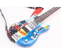 RGM36 Red Hot Chili Peppers Michael Balzary Flea Miniature Guitar Including leather guitar strap