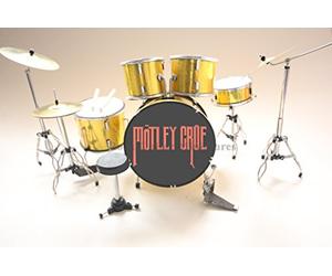 RGM389 Tommy Lee Motley Crue Miniature Drum Kit