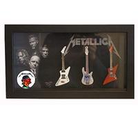 RGM8983 Metallica Miniature Guitar Collection in Shadowbox Frame