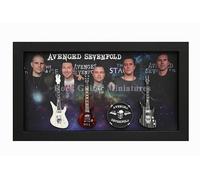 RGM99004 Avenged Sevenfold Miniature Guitar Collection in Shadowbox Frame