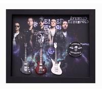 RGM99049 Avenged Sevenfold Miniature Guitar Collection in Shadowbox Frame