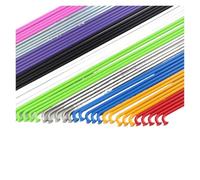 RGOEMHJ 14G Bike Spokes Bicycle Parts Steel Wire 45 Silver Black 268mm 280mm Iron Hat Curved Suitable for mountain bikes(Green 32Pcs)