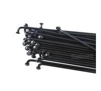 RGOEMHJ 20pcs 12G Electric Bicycle Black Spoke Diameter 2.6mm Steel Spokes 70mm-262mm E Bike With Nipples Cycling Parts Suitable for mountain bikes(218mm 20pcs)