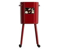RGOEMHJ High-Capacity Standing Trash Can for Home Stylish No-Bending Kitchen Garbage Bin with Foot Pedal Wheel Mobile Design for trash