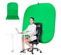 RGTBANWPN Green Screen Chair, 59in Portable Green Screen, Portable Backaround, 4.65ft Green Backqround Screen Portable, Chroma Key Green for Video, Chair Green Screen Zoom Calls