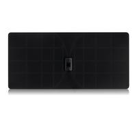 RGTech Monarch 50 Black Indoor Freeview HDTV Aerial - True 50 Mile Multidirectional Flat Paper-Thin Antenna with 4G filter for Maximum Freeview/UHF/V