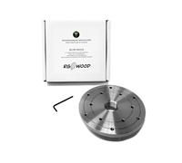 RGWOOD 6" Steel Wood Lathe Face Plate, 1-1/4" x RH 8tpi Threaded with set screws to lock on spindle for reverse turning