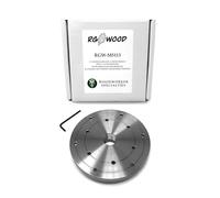 RGWOOD 6" Steel Wood Lathe Face Plate, 1" x 8tpi Threaded With Locking Set Screw (for Reversing Lathes)