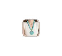 rgwtgkyh Chunky Beaded Necklaces for Women Boho Big Large Beaded Statement Necklace Bohemian Westren Country Jewelry, L, Acrylic, No Gemstone