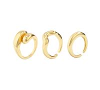 rgwtgkyh Gold Rings That Don't Tarnish for Women Waterproof Chunky Gold Rings Thick Open Statement Rings Fashion Wrap Around Ring Adjustable Minimalist Simple Rings Trendy Jewelry Gift, Metal, No