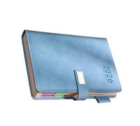 RGYBAO 2026 Daily Planner 400 Pages Dated PU Leather Academic Planner with Magnetic Button Closure Pen Slot For Daily Planning