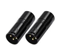 RGYBAO 2Pcs Aluminum Metal 120Ohm 3 Pin Terminators for Signals Reflection in DMX512 Systems Lighting Control Accessory