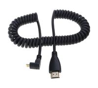 RGYBAO 50-200cm Adjustable HDTV Port 4K Coiled Cable Male to Male Adapter Cord for TVs and Display Monitors 1.4 Version
