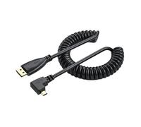RGYBAO 50-200cm Adjustable HDTV Port 4K Coiled Cable Male to Male Adapter Cord for TVs and Display Monitors 1.4 Version