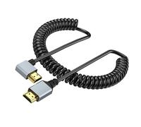 RGYBAO 50-200cm Adjustable HDTV Port 4K Coiled Cable Male to Male Adapter Cord for TVs and Display Monitors 2.0 Version