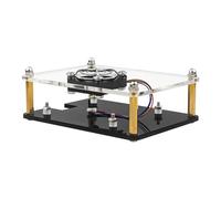 RGYBAO Acrylic Case for 5,with Cooling Fan and 4Pcs Coppers Heatsinks for 5 ActiveCoolers