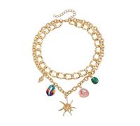 RGYBAO Adjustable Beach Pearls Shell Sea Star Necklace Jewelry for Women Girls Vacation Party Daily Outfit