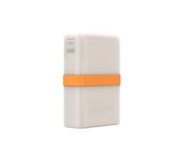 RGYBAO Cable Slot Battery Cover for 120W Charging Pack, Silicone Sleeve with Carry Loop for Commute and Trip Use Daily Soft Silicone Case with Center Strap and Tidy Cable Access